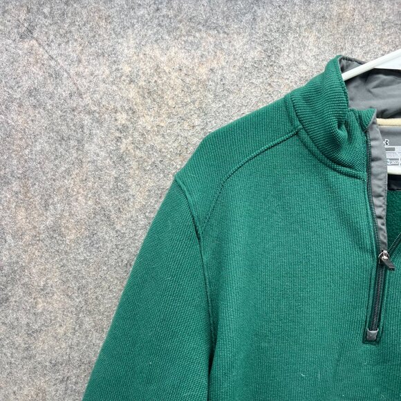 Under Armour Sweater Men Extra Large Adult Green Loose Coldgear Jacket UA Vtg - Picture 10 of 12